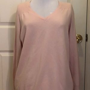 Talbots Pure Cashmere Light Pink Sweater - Size2X